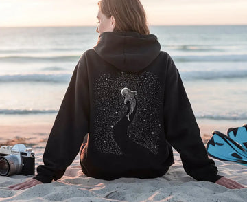 Whale Shark Hoodie For Ocean Lovers Gift For Diving Girl Zip Up Hooded Sweatshirt Coconut Beachy Girl Hoodie Sea Animals Shirt Diving Lover